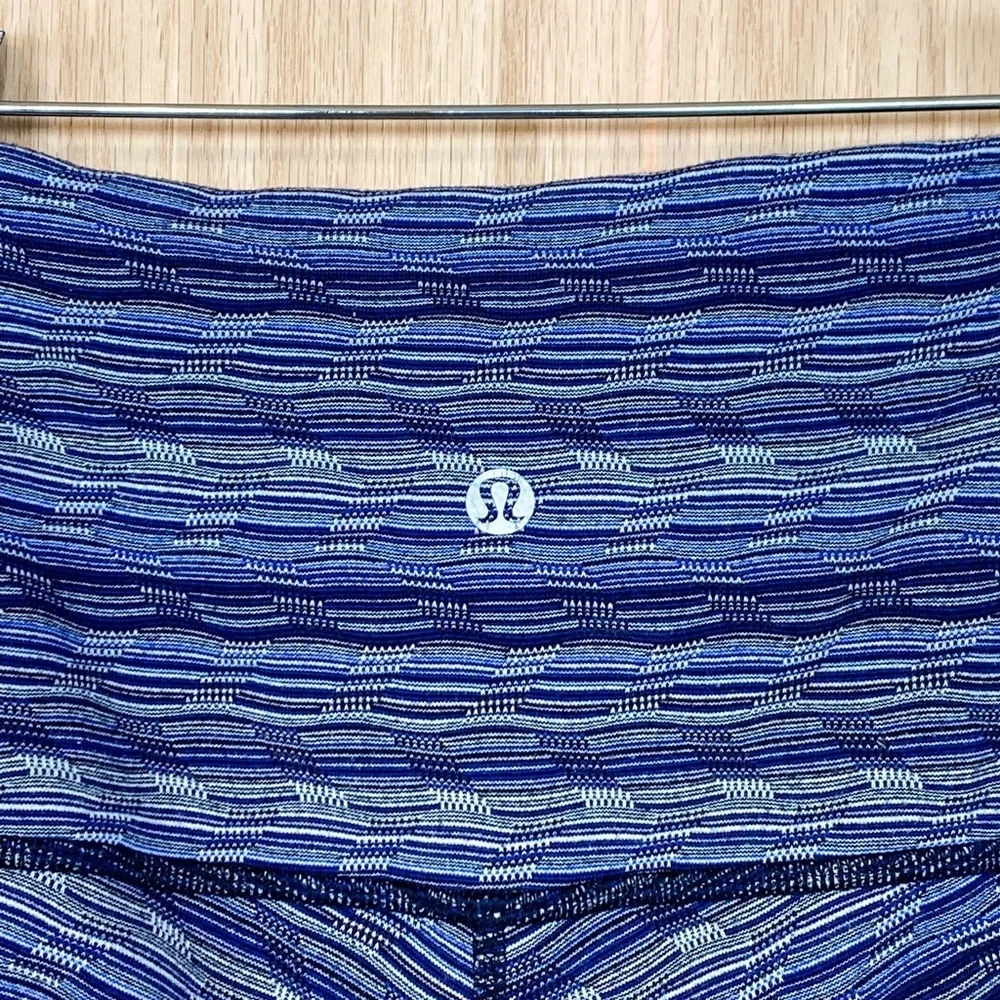 Lululemon Wunder Under Crop Tight Space Dye Blue *Hi-Rise